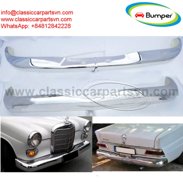 Mercedes W110 EU Style Fintail Saloon 1961 Bumpers