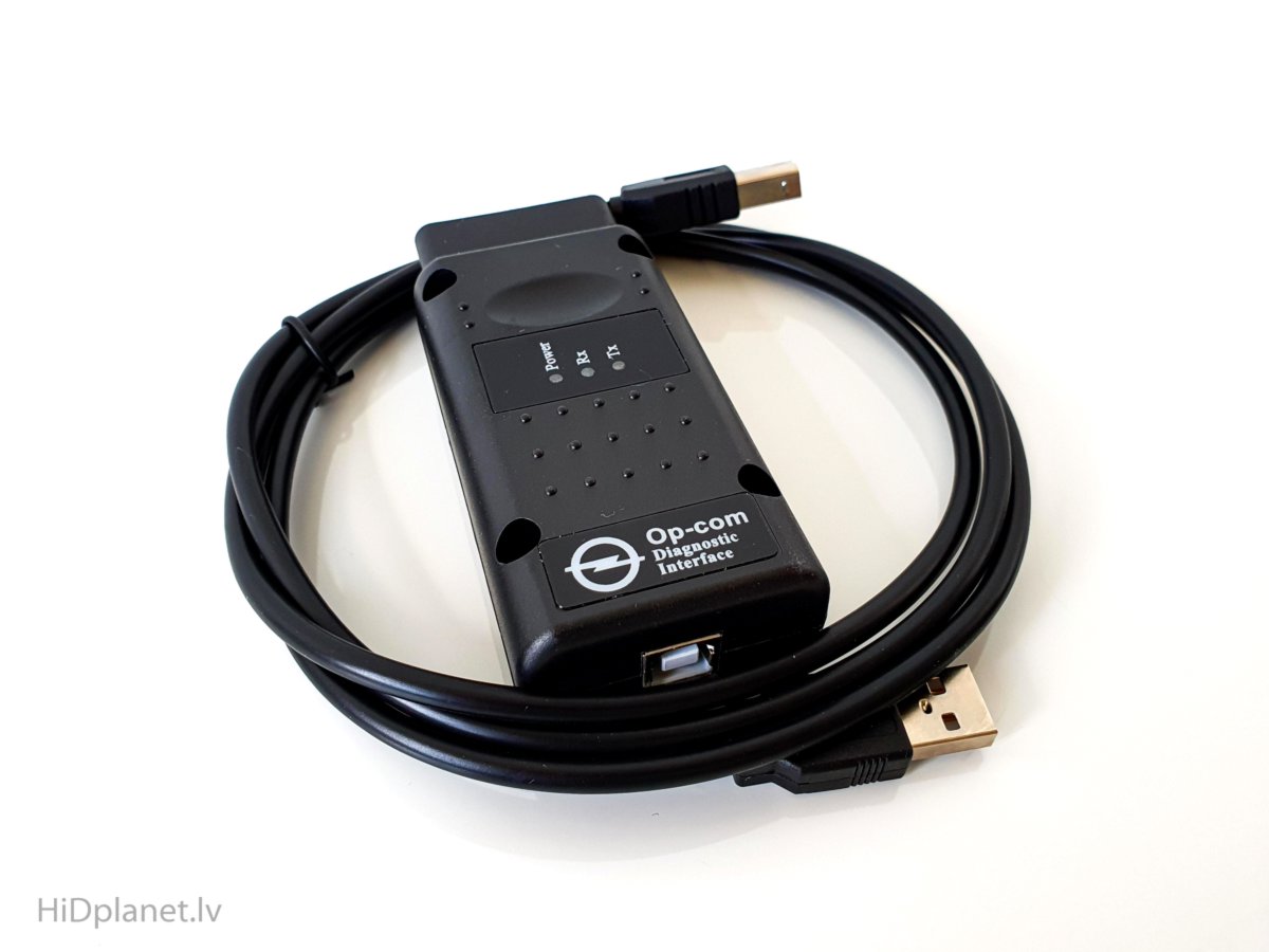Opel OP-COM diagnostikas un kodēšanas kabelis