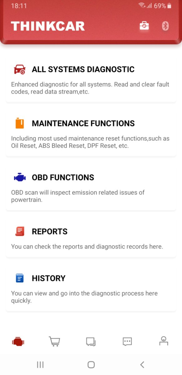 Thinkcar Thinkdiag 2025 + 1 gada licence. Auto diagnostika Android un iOS ierīcem
