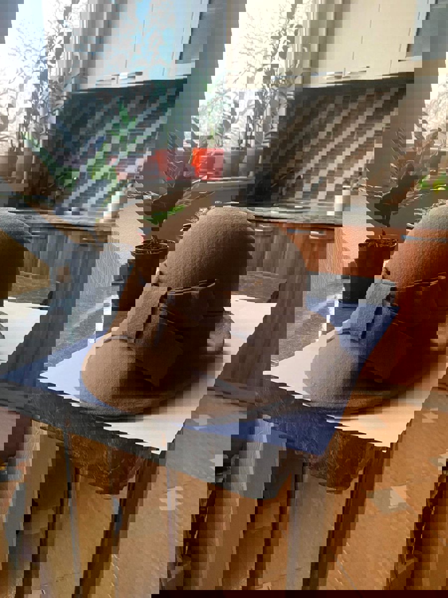 Элегантная женская шерстяная шляпа с полями – новая 