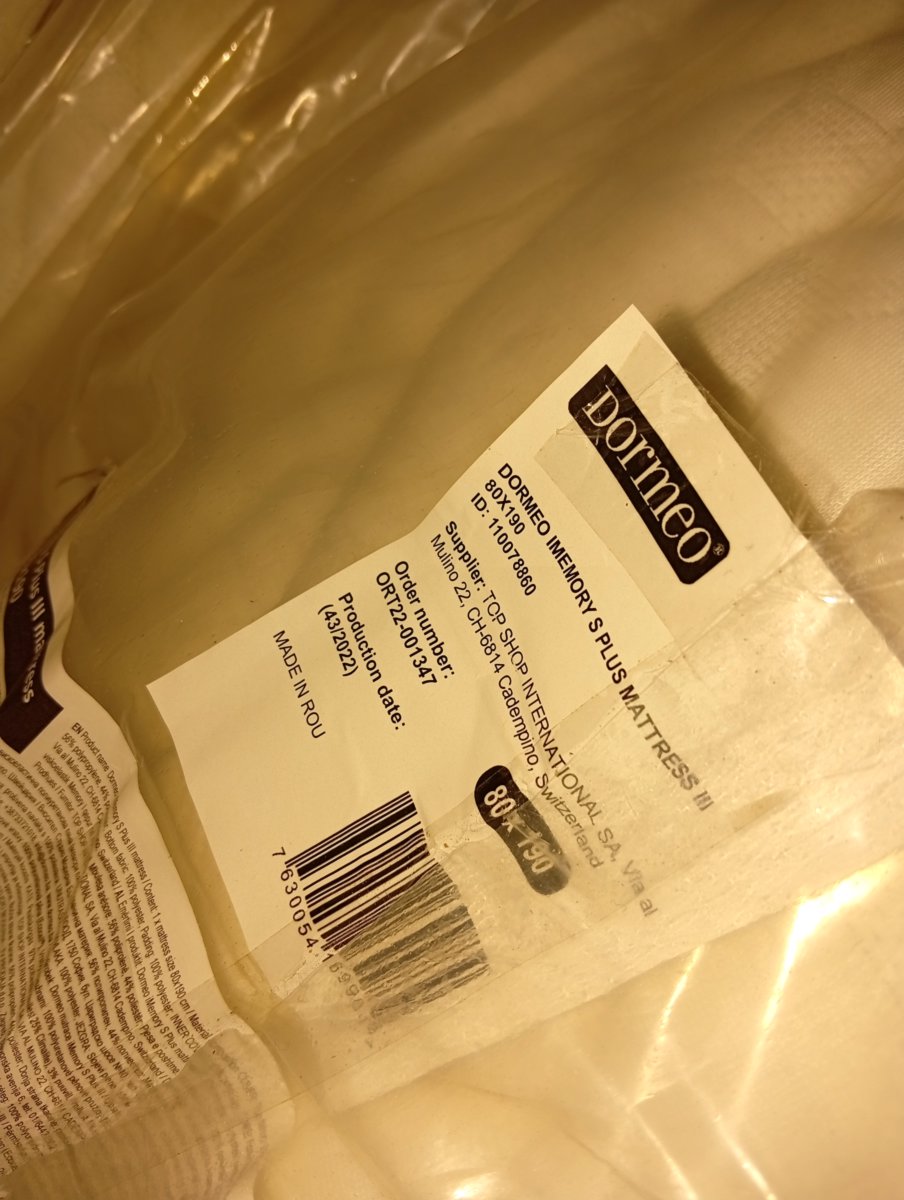 DORMEO IMEMORY S PLUSS MATTRESS