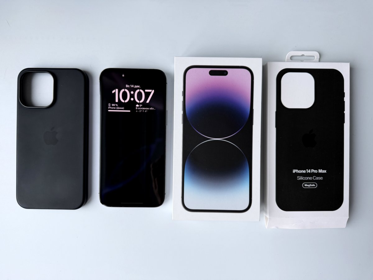 iPhone 14 Pro Max 256 GB perfektā stāvoklī. Akumulators 87%.