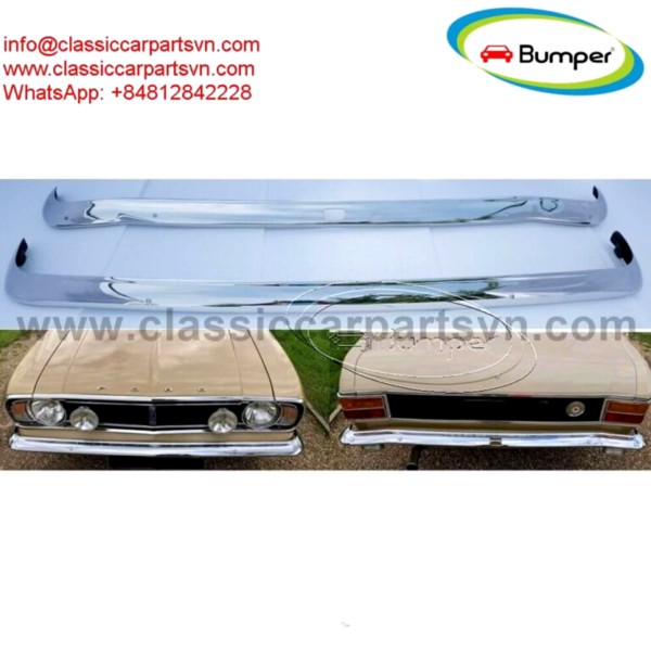 Ford Lotus Cortina MK2 bumpers without over riders